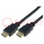 Kabel; HDMI 2.0; HDMI Stecker,beiderseitig; PVC; 3m; schwarz