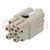 Connector: HDC; contact insert; female; DQ; PIN: 12; 12+PE; size D3A