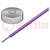 Cable; SiF; 1x2,5mm2; cuerda; Cu; silicona; violeta; -60÷180°C; 100m