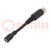Adapter; Plug: straight; Input: 5,5/2,1; Out: DIN 5pin