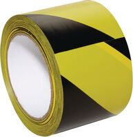 Bodenmarkierband - Gelb/Schwarz, 7.5 cm x 33 m, PVC, Selbstklebend, Industrie