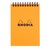 Jegyzettömb spirálos Clairefontaine Rhodia Orange A/6 80 lapos kockás