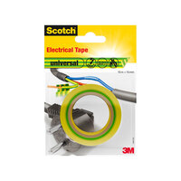 3M Scotch Isolierband universal gelb/grün, Maße (BxL): 1,5 cm x 10 m