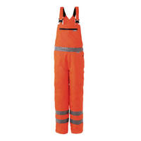 Warnschutzbekleidung Latzhose Winter, orange, wasserdicht, Gr. S - XXXXL Version: XL - Größe XL