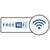 SafetyMarking Fahnenschild FREE WiFi, Alu Dibond, Größe (BxH): 30,0 x 13,0 cm