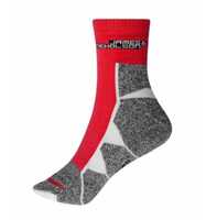 James & Nicholson Funktionelle Sportsocke JN215 Gr. 35-38 red/white