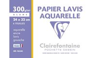 Clairefontaine Zeichenpapier "Lavis Aquarelle", 240 x 320 mm (87000492)