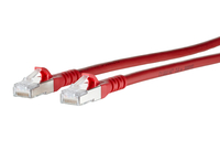 Patchkabel Cat.6A AWG 26 0,5 m rot