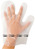Hygiene Handschuhe easy I 3 Finger-Form; 28 cm (L); transparent; 100 Stk/Pck
