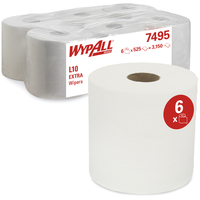 WypAll 7495 paper towel dispenser Roll paper towel dispenser White