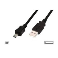 Nilox MGLP7123 cavo USB 5 m USB 2.0 USB A Mini-USB B Nero