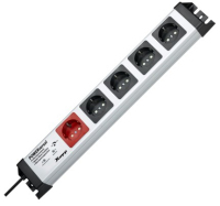 Kopp POWERversal power extension 1.4 m 5 AC outlet(s) Indoor Black, Grey, Red