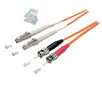 S-Conn 1m LC/ST Glasfaserkabel OM2 Orange