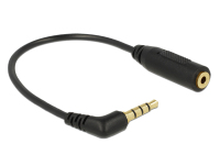 DeLOCK 0.175m 3.5mm/2.5mm audio kabel 0,175 m Zwart