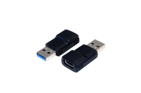 EXSYS EX-47991 Kabeladapter USB 3.0 A USB 3.1 C Schwarz