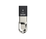 Lexar JumpDrive Fingerprint F35 USB flash drive 64 GB USB Type-A 3.2 Gen 1 (3.1 Gen 1) Black, Silver