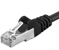PremiumCord Patch kabel S-FTP Cat6a 7m cerna netwerkkabel Zwart SF/UTP (S-FTP)