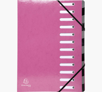 Exacompta 53928E Tab-Register Konventioneller Dateiordner Karton Pink
