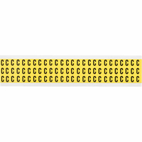Brady 3410-C öntapadós címke Téglalap alakú Tartós Fekete, Sárga 1950 dB