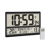 TFA-Dostmann Digital XL radio-controlled clock with outdoor and indoor temperature