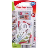 Fischer 535481 screw anchor / wall plug 6 pc(s) Screw & wall plug kit 30 mm