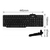 ACT AC5475 teclado USB AZERTY Belga Negro