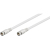 Goobay SAT, 0.3 m coaxial cable F White