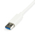 StarTech.com Adattatore USB 3.0 a Ethernet Gigabit (RJ45) - Scheda di rete NIC esterna con porta USB integrata - Bianco