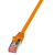 LogiLink 0.25m Cat.6 S/FTP networking cable Orange Cat6 S/FTP (S-STP)