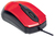 Manhattan Edge USB-Maus, USB, optisch, kabelgebunden, drei Tasten plus Mausrad, 1000 dpi, rot