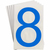 Brady TS-152.40-514-8-BL-20 zelfklevende letter/cijfer 20 stuk(s) Blauw Aantal
