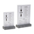 Europel 351022 Zeichenhalter und Informationsstand Schilderhalter A4 Acryl, Polystone Anthrazit, Transparent