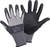 Showa 4704 XL beschermende handschoen Werkplaatshandschoenen Zwart, Grijs Nitril, Spandex