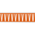 Brady CNL1O V etiket Rechthoek Verwijderbaar Oranje, Wit 250 stuk(s)