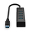 Lindy 43324 huby i koncentratory USB 3.2 Gen 1 (3.1 Gen 1) Type-A 5000 Mbit/s Czarny