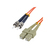 MCL FJOM1/STSC-15M câble de fibre optique ST SC OM1 Gris, Orange