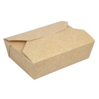 Colpac Recyclebare Kraft Mikrowellengeeignete Lebensmittelboxen 1950ml 200er