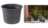orthex Pot de fleurs EPOQUE, diamètre : 350 mm, noir (63500052)