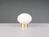2er SET Retro Akku Tischleuchten mit Glas Lampenschirm Weiß, Höhe 14cm