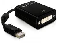 DELOCK Displayport Adapter DP -> DVI(24+5) St/Bu schwarz