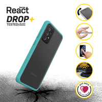 OtterBox React Samsung Galaxy A72 - Sea Spray - clear/Blue - Coque