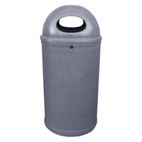 Classic Litter Bin - 90 Litre - Stone Effect - Pale Granite - Plastic Liner