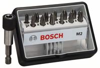 Bosch 2607002564 Schrauberbit-Set Robust Line M Extra-Hart, 12 + 1-teilig, 25mm,