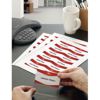 AVERY Boîte de 200 inserts pour badges imprimables microperforés 54 x 90 mm