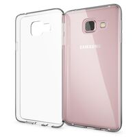 NALIA Cover compatibile con Samsung Galaxy A3 2017, Custodia Protezione Silicone Trasparente Sottile Case, Gomma Morbido Cellulare Ultra-Slim Protettiva Bumper Guscio - Trasparente