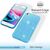 NALIA iPhone SE 2022 / SE 2020 / iP 8 / iP 7 - Glitzer Hülle Bling Case Handy Blau