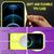 NALIA Neon Glitter Cover con Cordino compatibile con iPhone 12 / iPhone 12 Pro Custodia, Trasparente Brillantini Silicone Case & Girocollo, Traslucido Bling Copertura Skin Giall...