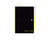 OXFORD Cuaderno 1T Plástico A4+80H 5X5 Amarilo Lima 400088243