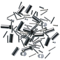 Unisolierte Aderendhülse, 0,75 mm², 6 mm lang, DIN 46228, silber, 62120210