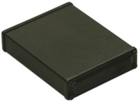 Aluminium Profilgehäuse, (L x B x H) 83 x 66 x 18 mm, schwarz, MTK680.9